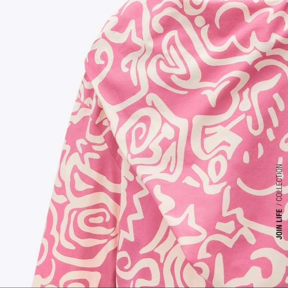 ZARA BNWT Printed Tied Top - Picture 4 of 5